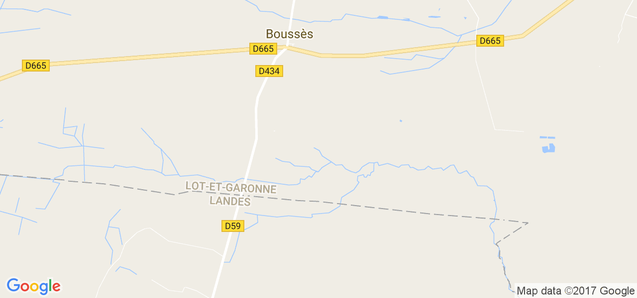 map de la ville de Boussès