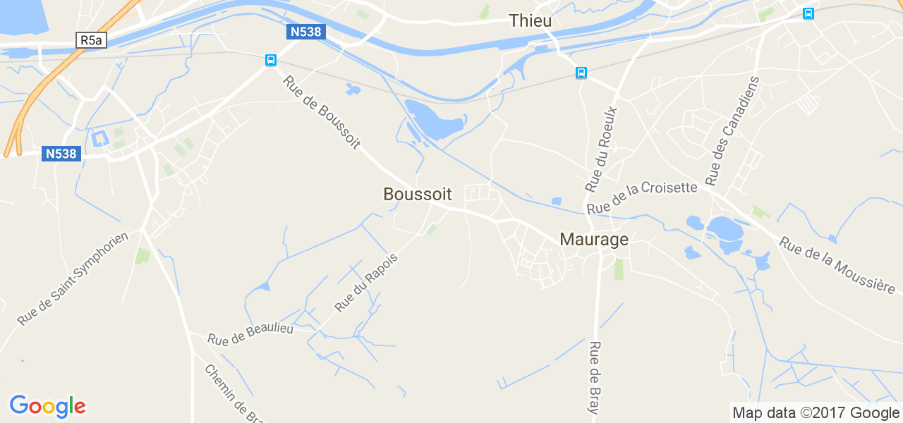 map de la ville de Boussoit