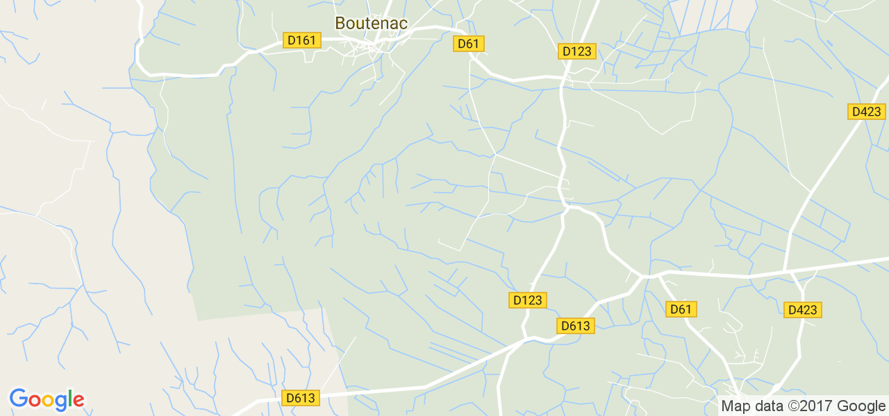 map de la ville de Boutenac