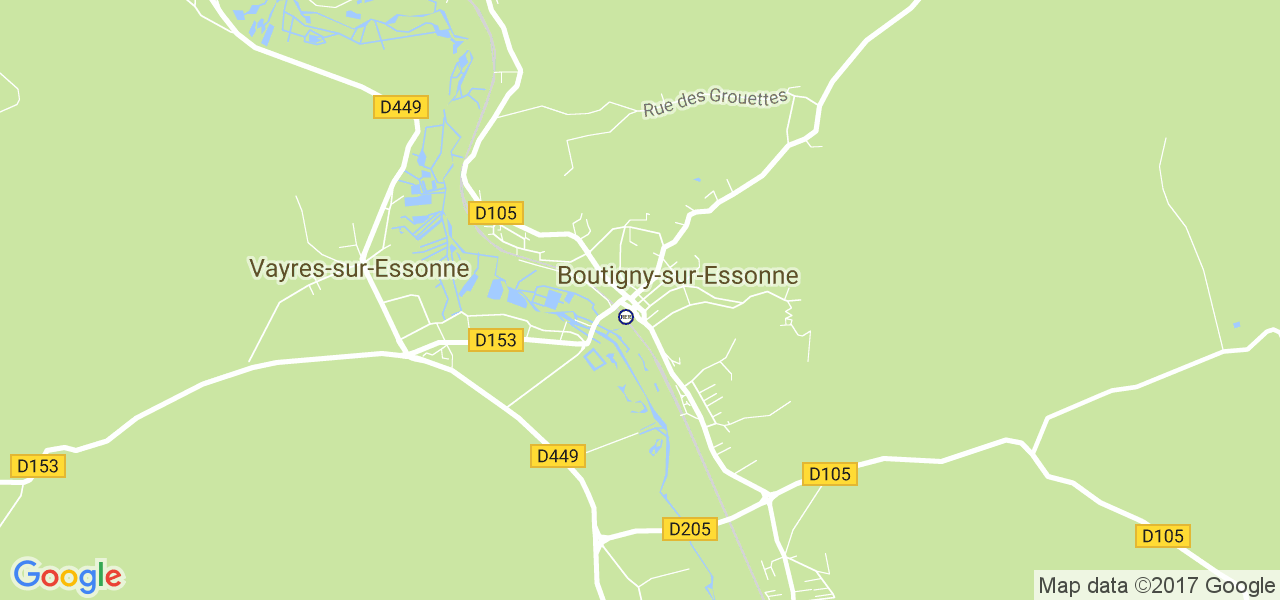 map de la ville de Boutigny-sur-Essonne