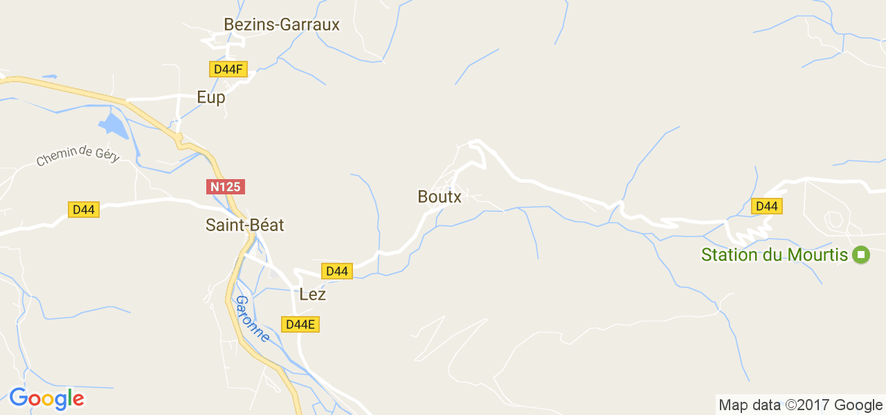 map de la ville de Boutx