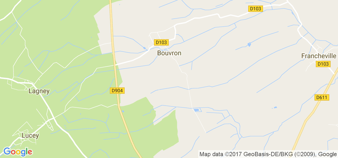 map de la ville de Bouvron