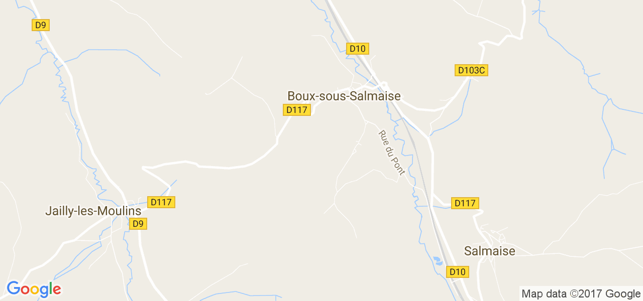 map de la ville de Boux-sous-Salmaise