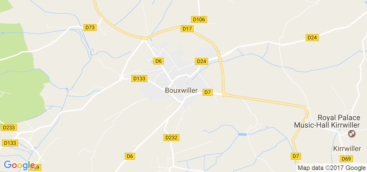 map de la ville de Bouxwiller