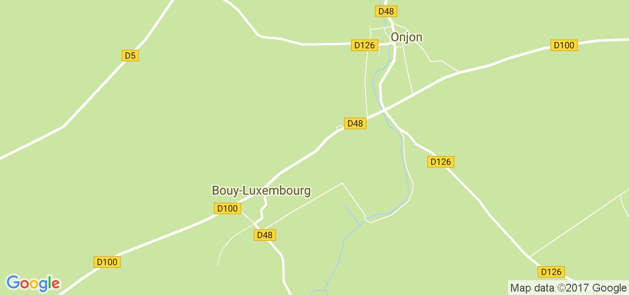 map de la ville de Bouy-Luxembourg