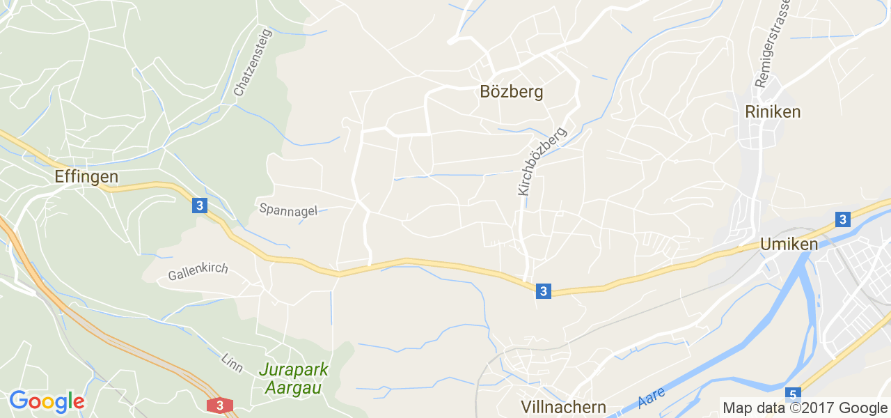 map de la ville de Bözberg