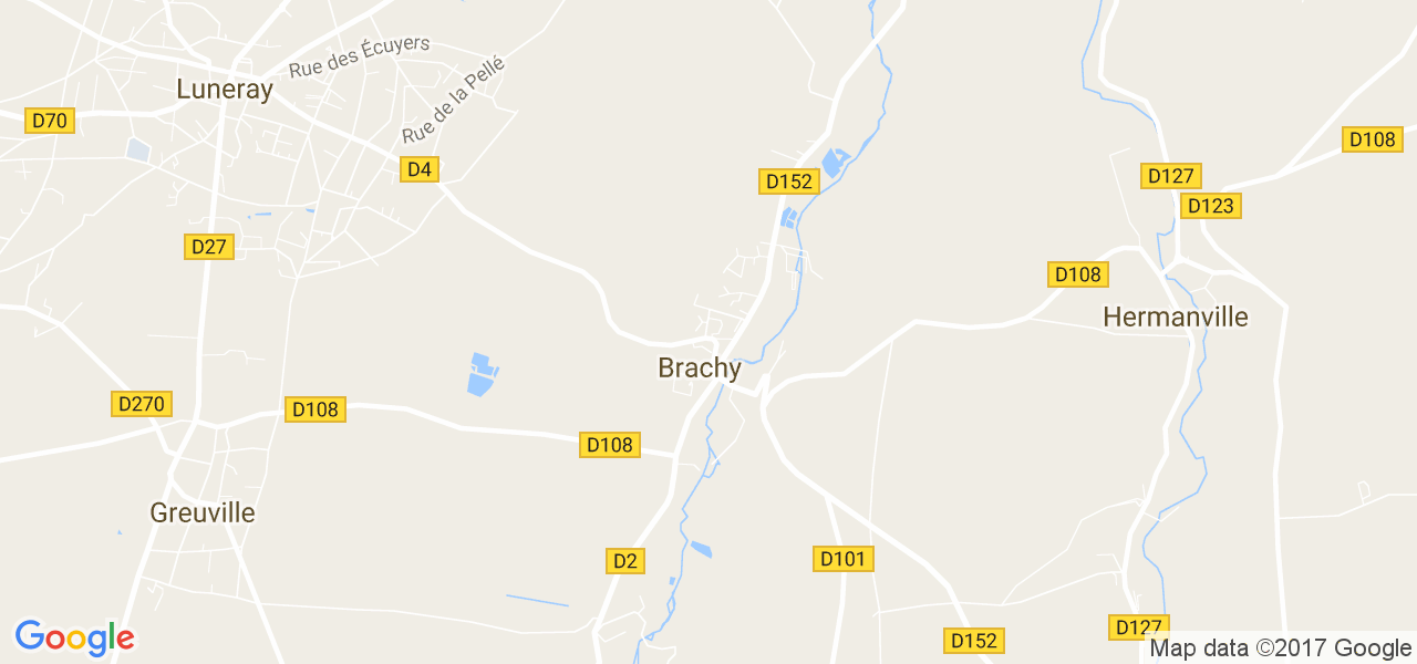 map de la ville de Brachy