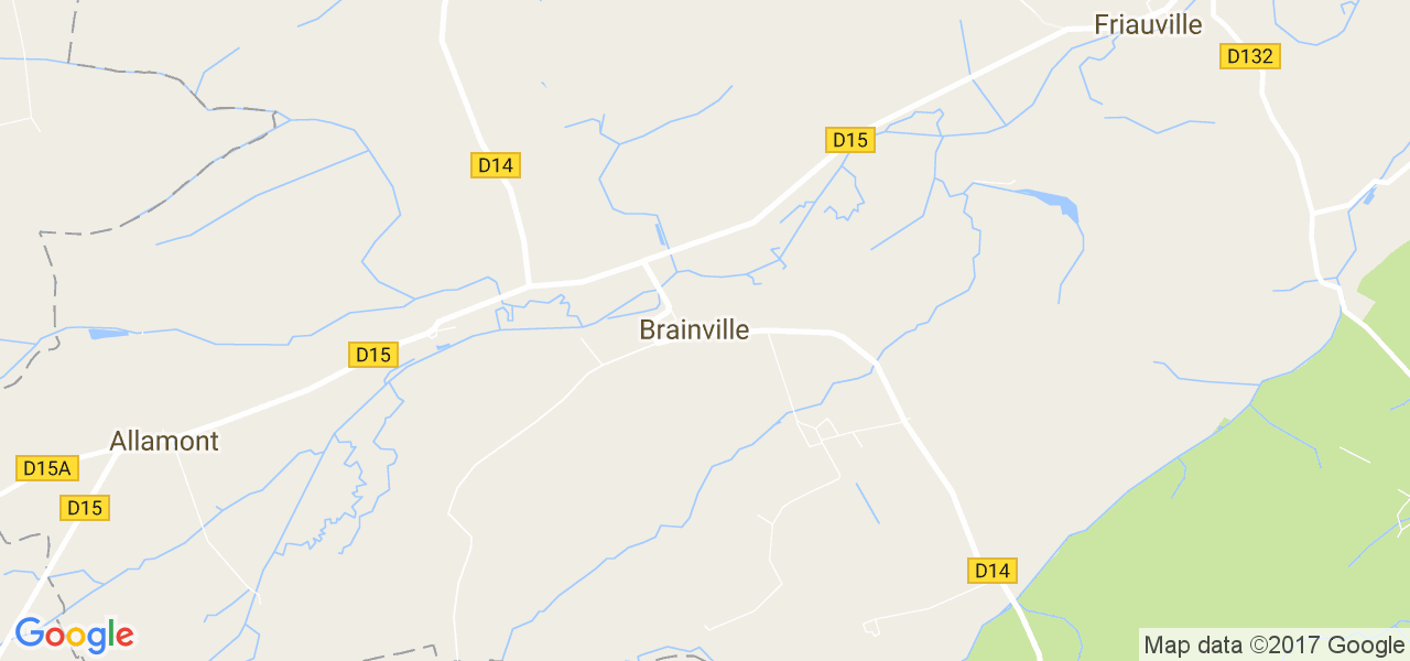 map de la ville de Brainville