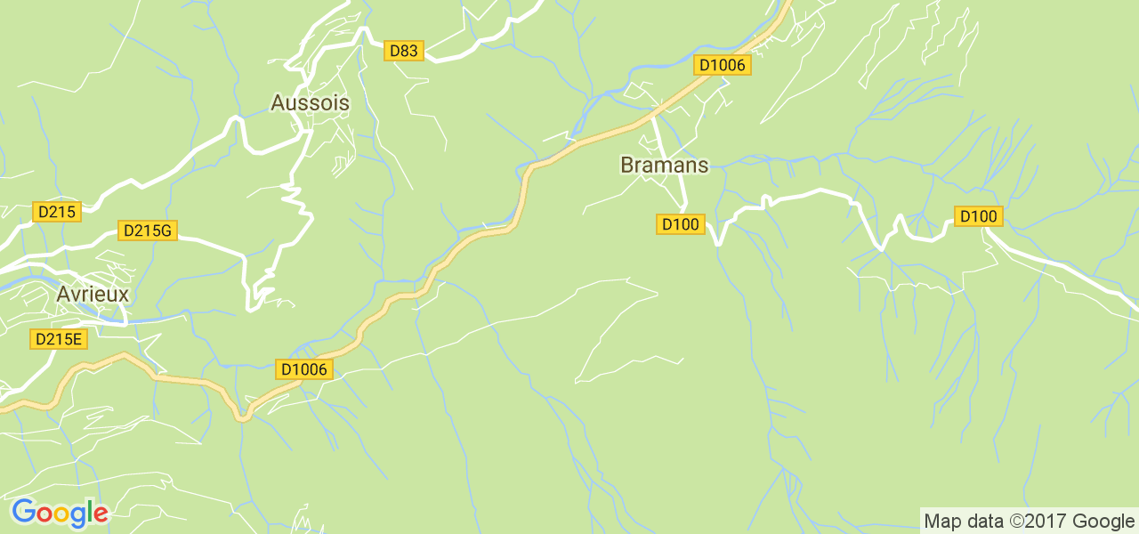 map de la ville de Bramans