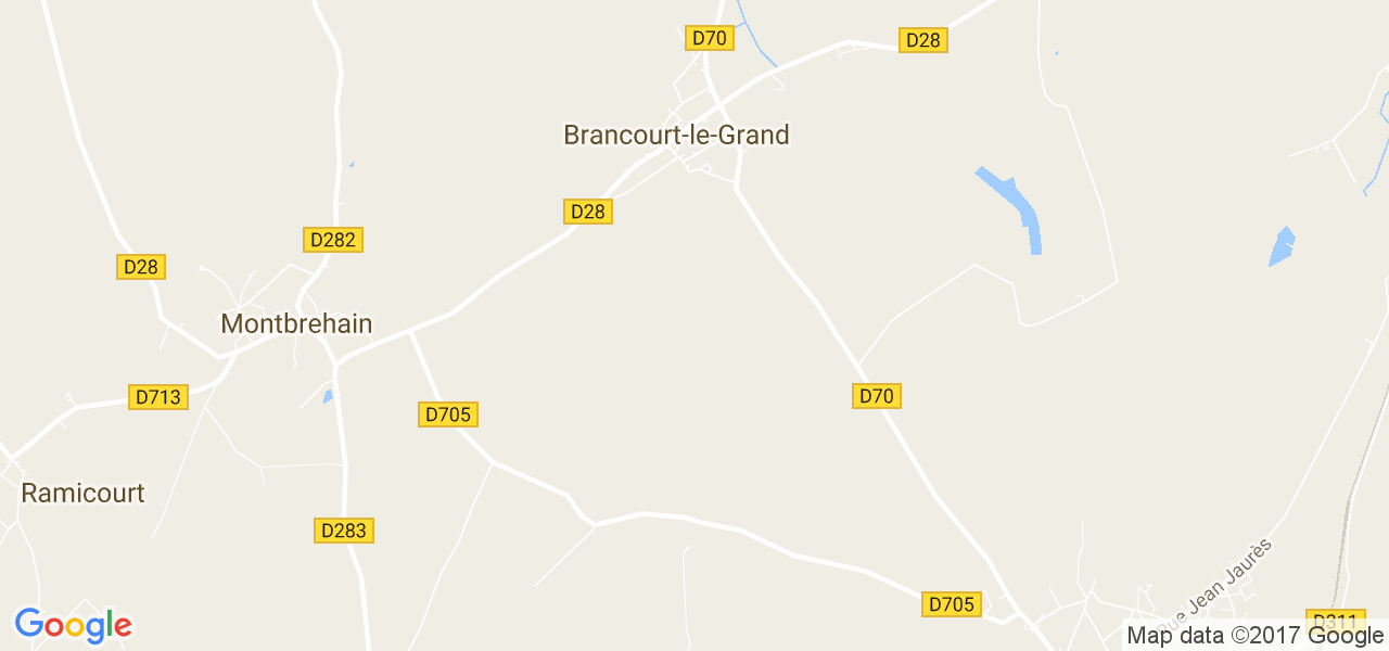 map de la ville de Brancourt-le-Grand