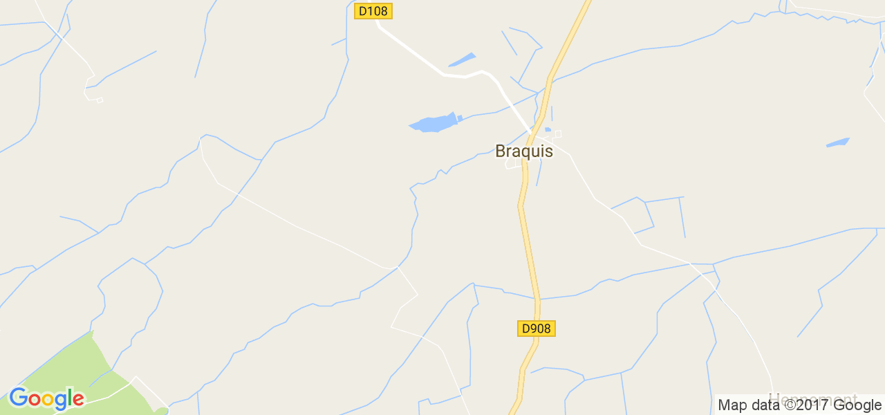 map de la ville de Braquis