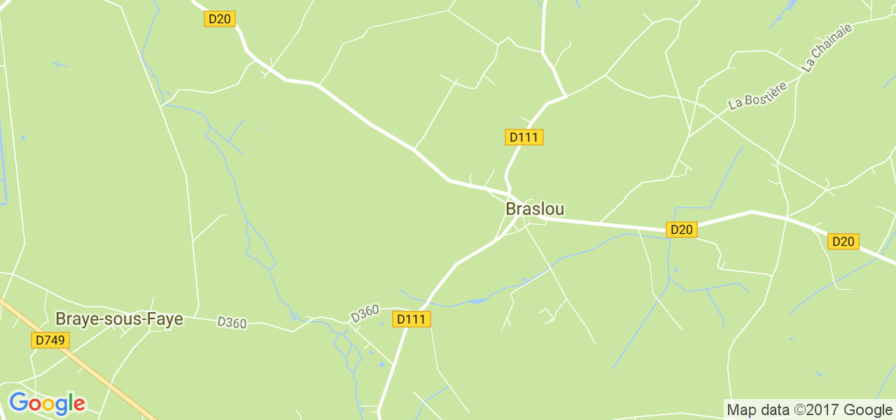 map de la ville de Braslou