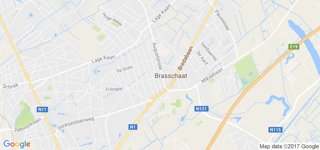 map de la ville de Brasschaat