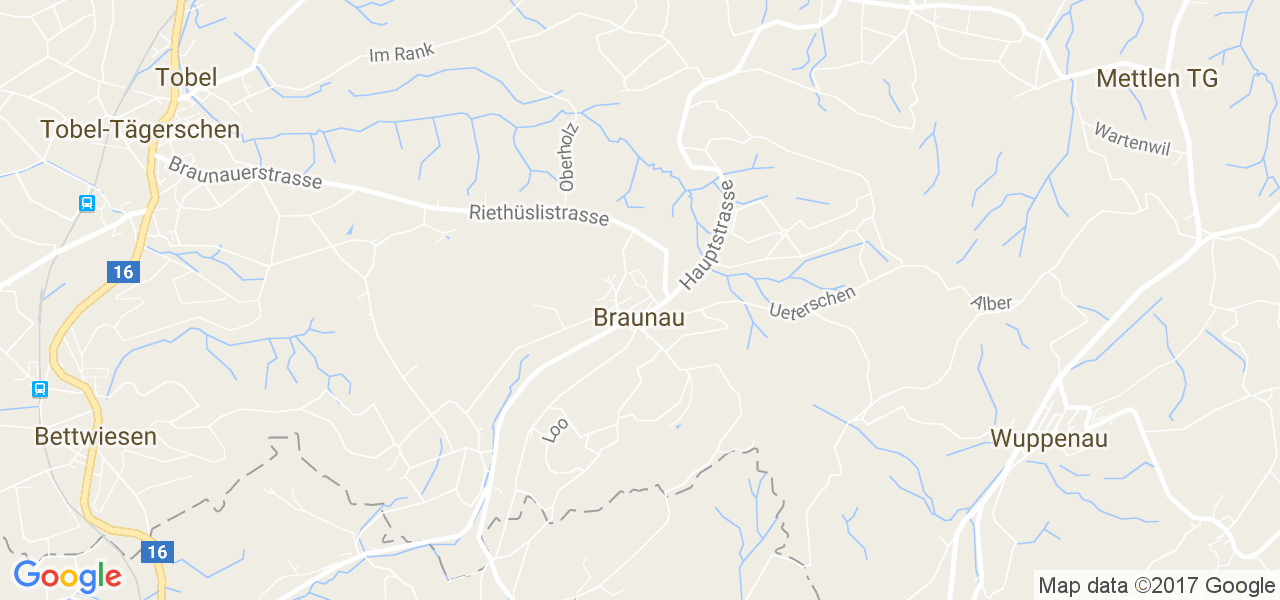 map de la ville de Braunau