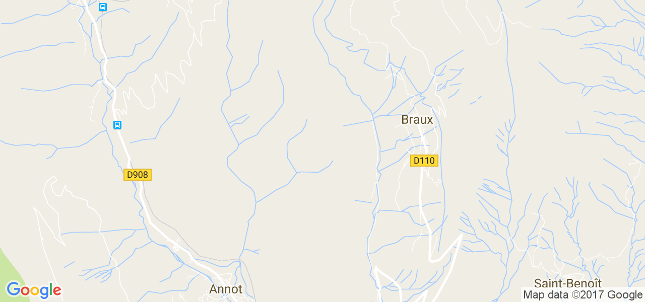 map de la ville de Braux