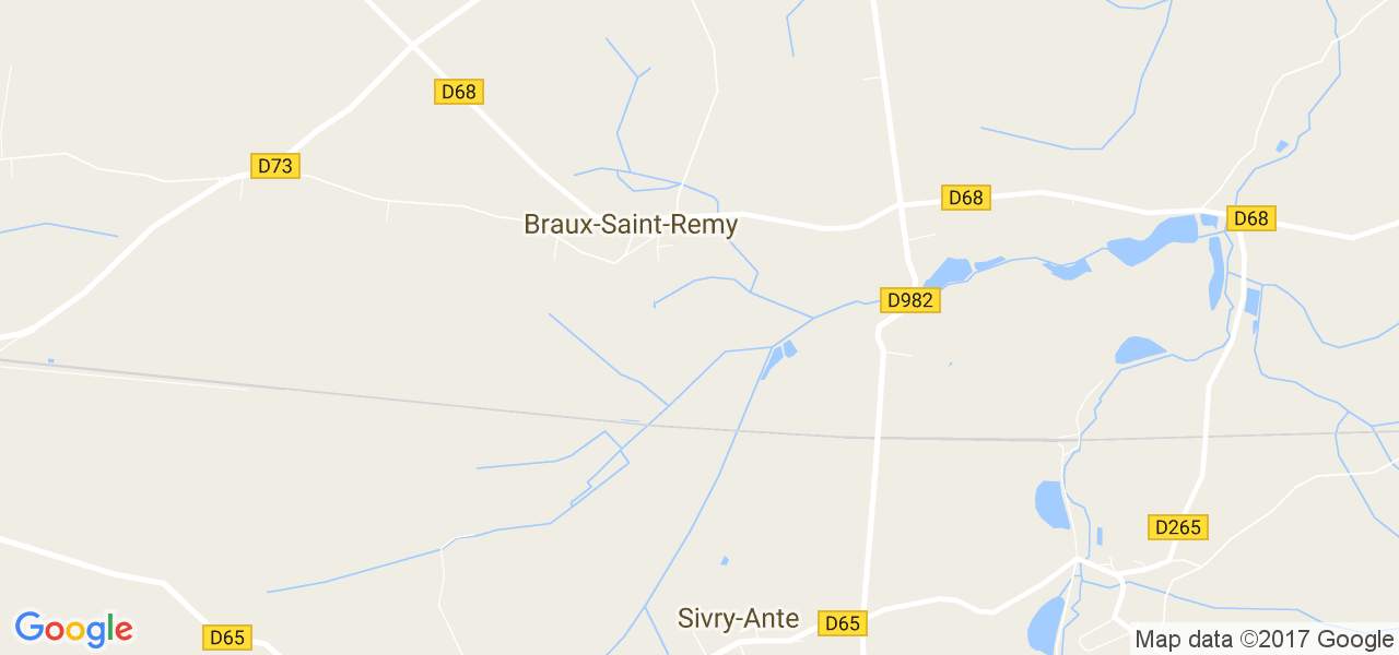 map de la ville de Braux-Saint-Remy