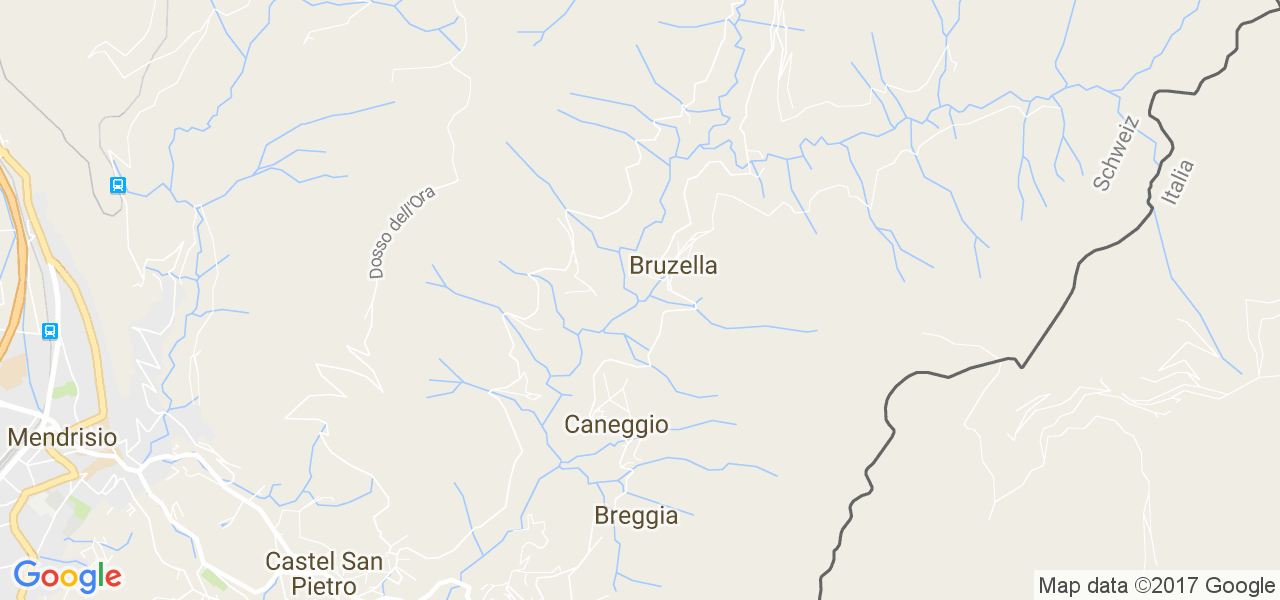 map de la ville de Breggia