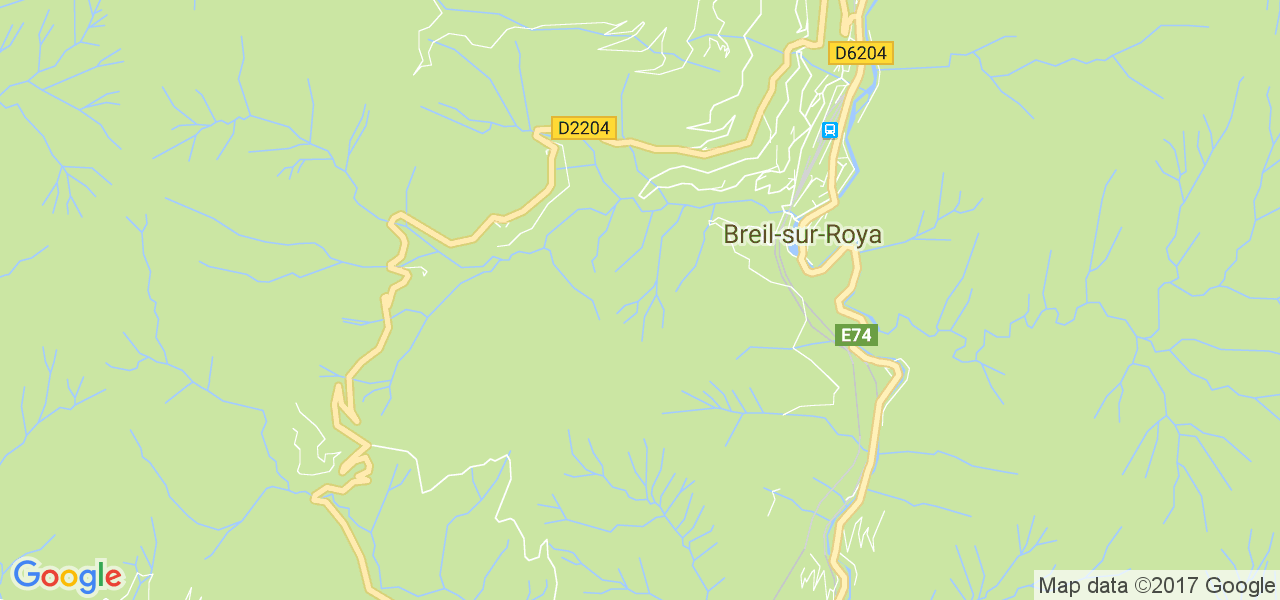 map de la ville de Breil-sur-Roya