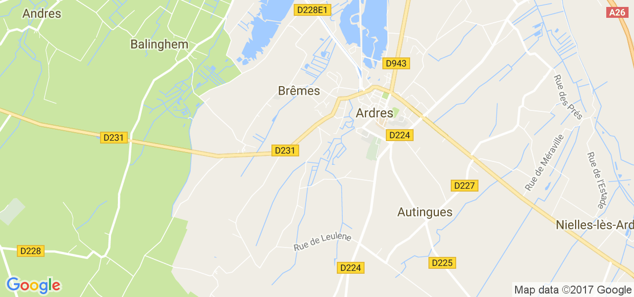 map de la ville de Brêmes