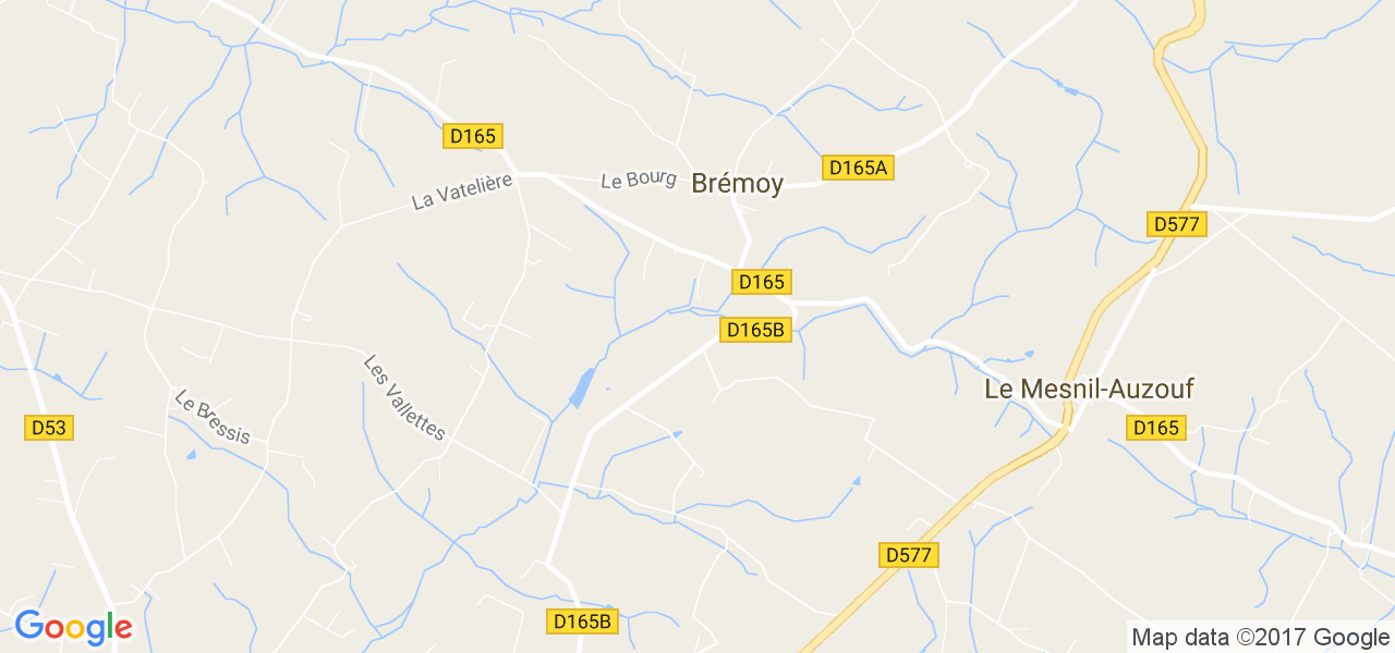 map de la ville de Brémoy