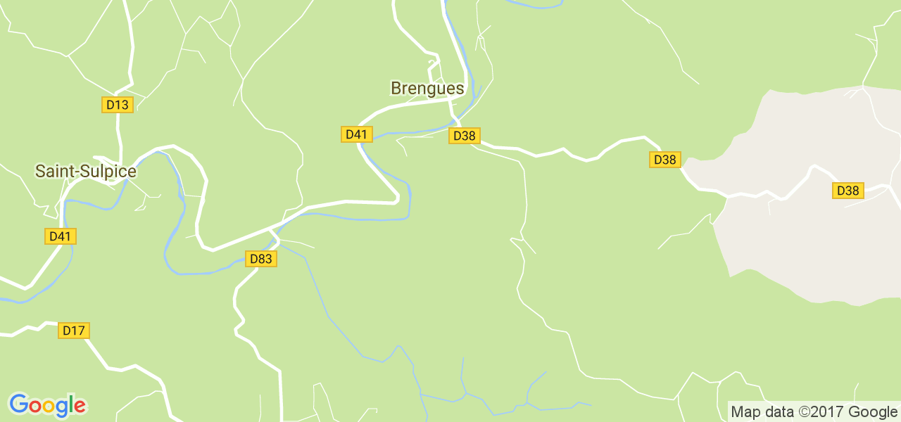 map de la ville de Brengues