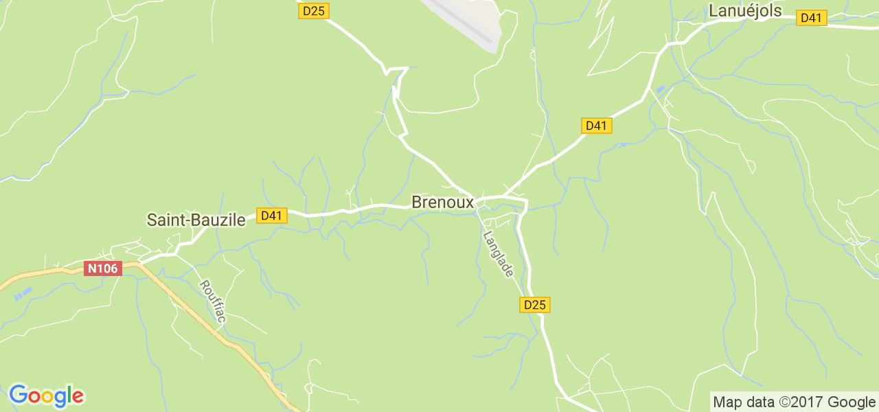 map de la ville de Brenoux