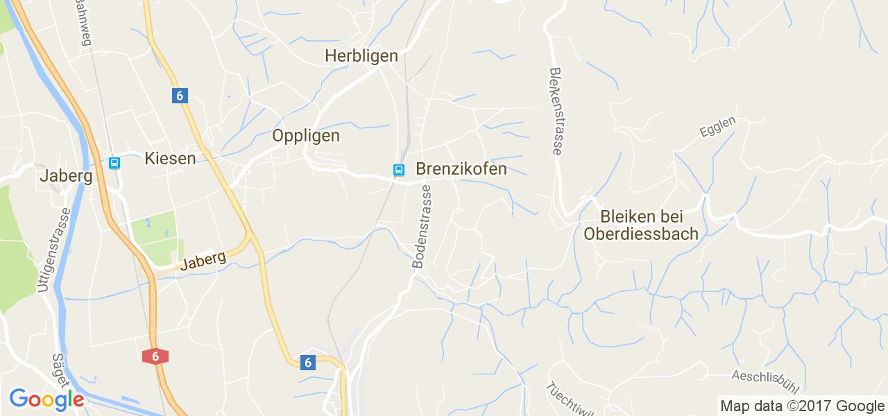 map de la ville de Brenzikofen