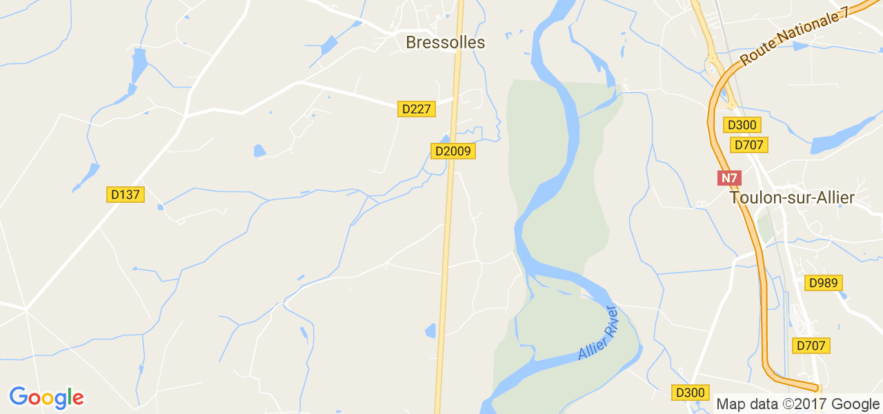 map de la ville de Bressolles