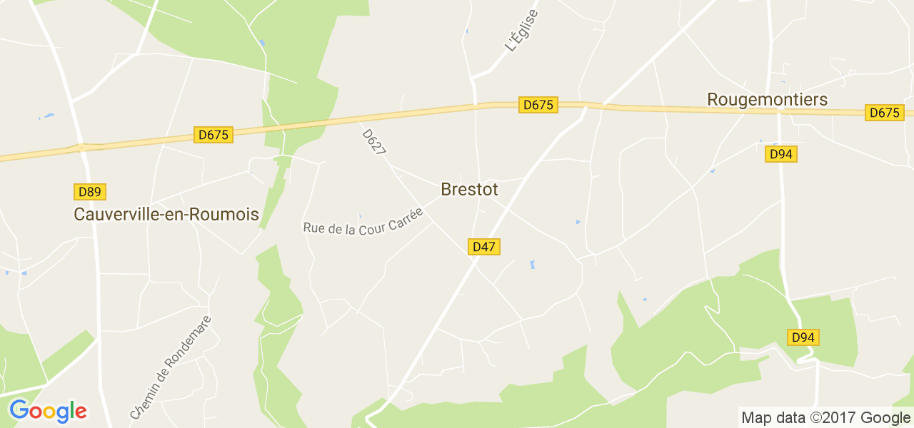 map de la ville de Brestot