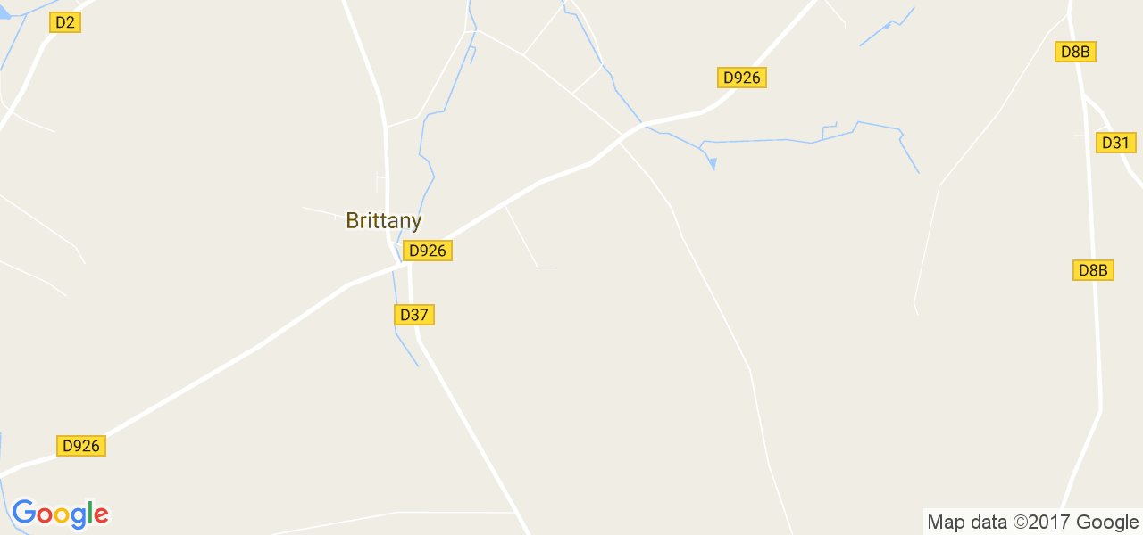 map de la ville de Bretagne