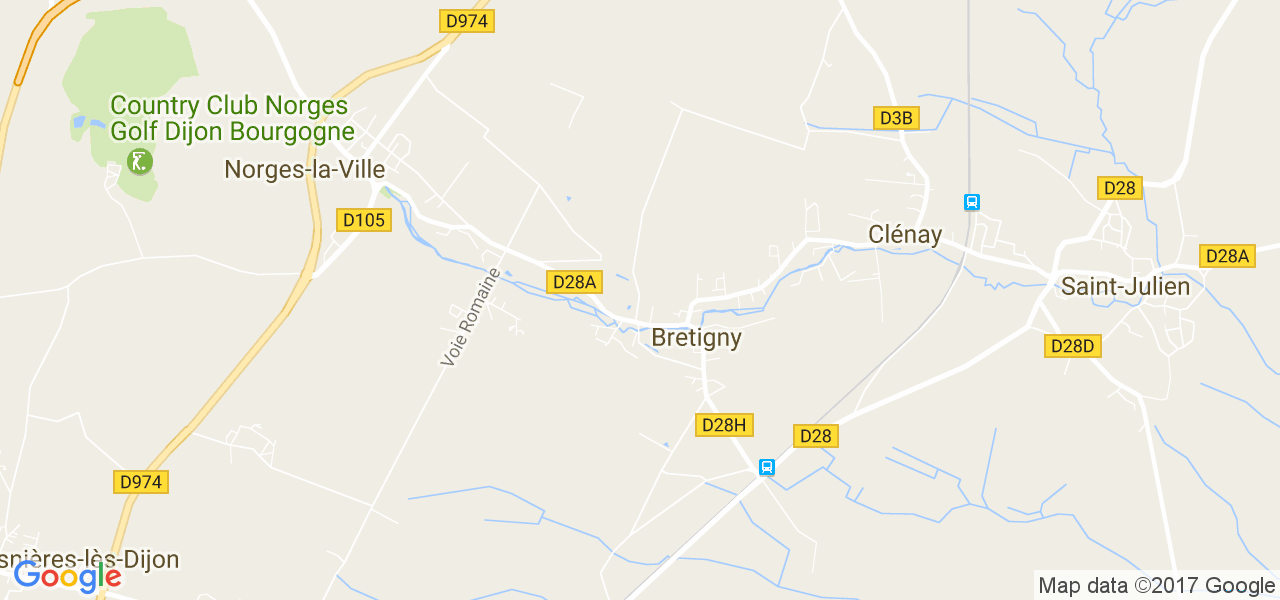 map de la ville de Bretigny