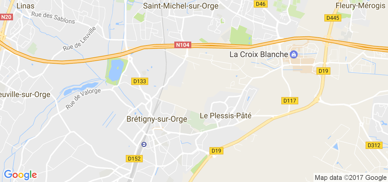 map de la ville de Brétigny-sur-Orge