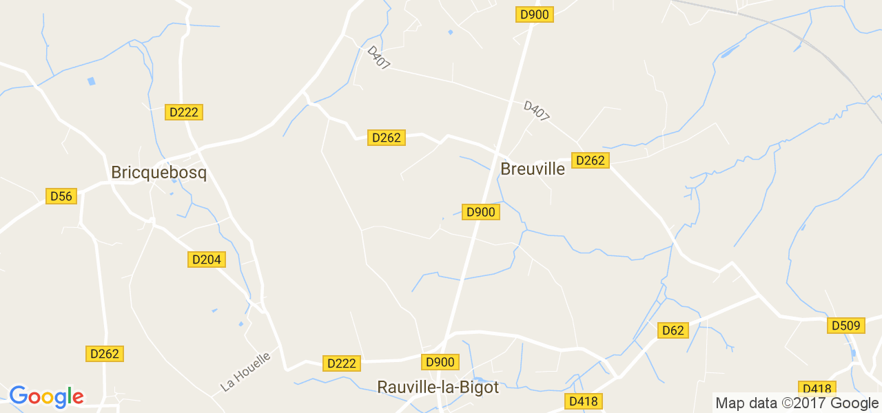 map de la ville de Breuville