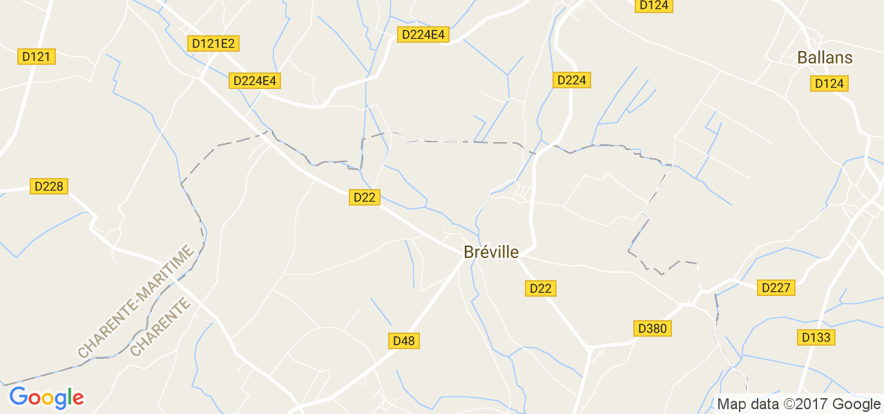 map de la ville de Bréville