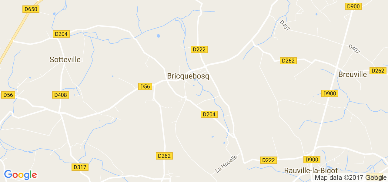 map de la ville de Bricquebosq