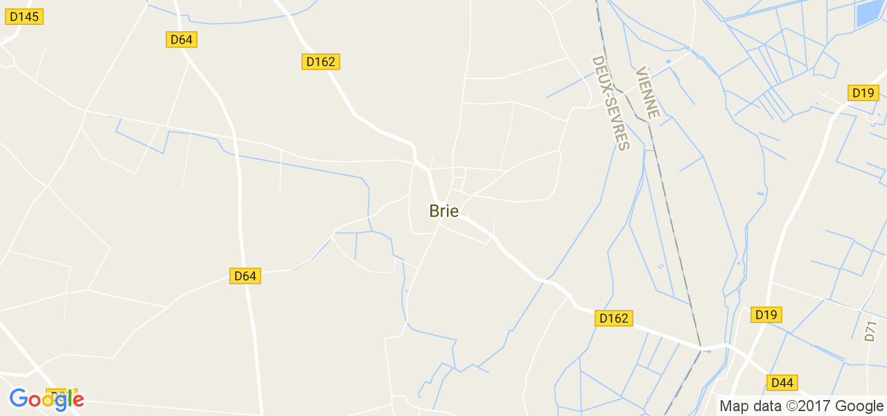 map de la ville de Brie