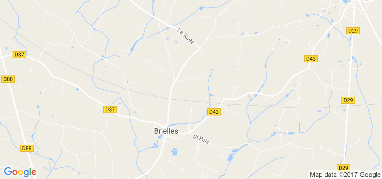 map de la ville de Brielles