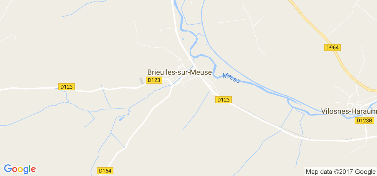 map de la ville de Brieulles-sur-Meuse