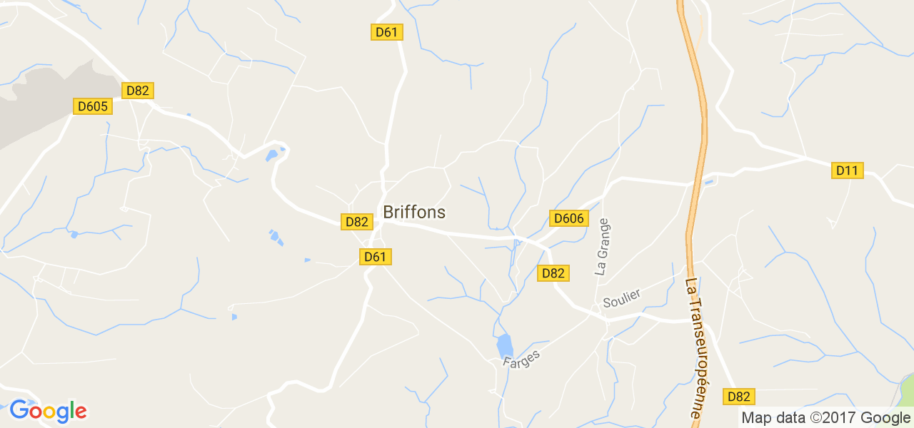 map de la ville de Briffons