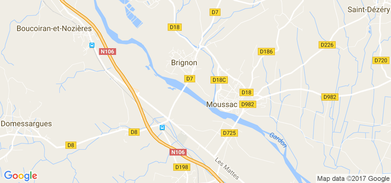 map de la ville de Brignon