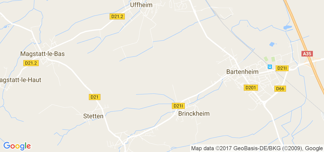 map de la ville de Brinckheim