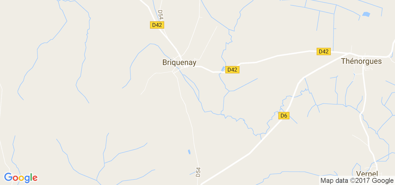 map de la ville de Briquenay