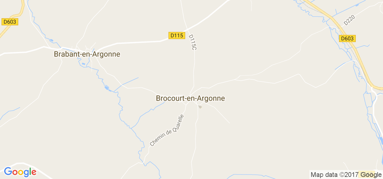 map de la ville de Brocourt-en-Argonne