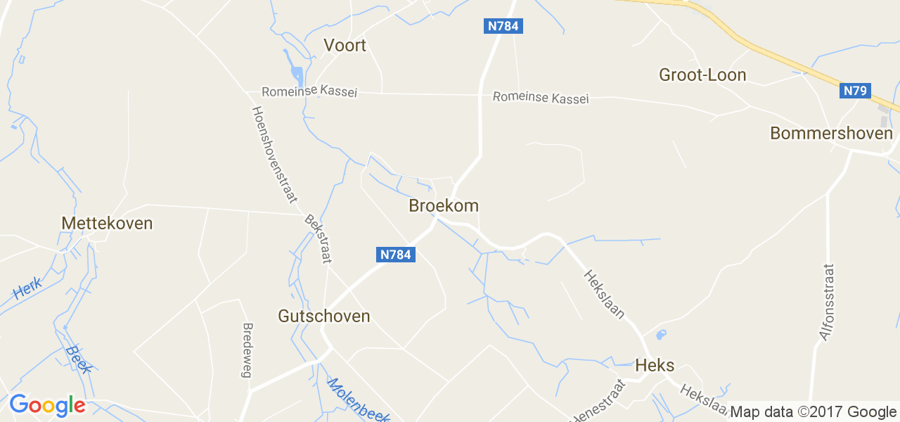 map de la ville de Broekom