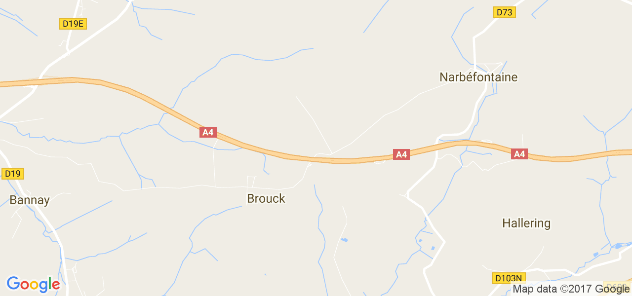 map de la ville de Brouck