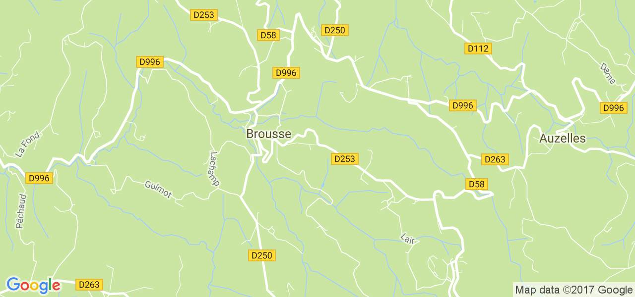 map de la ville de Brousse
