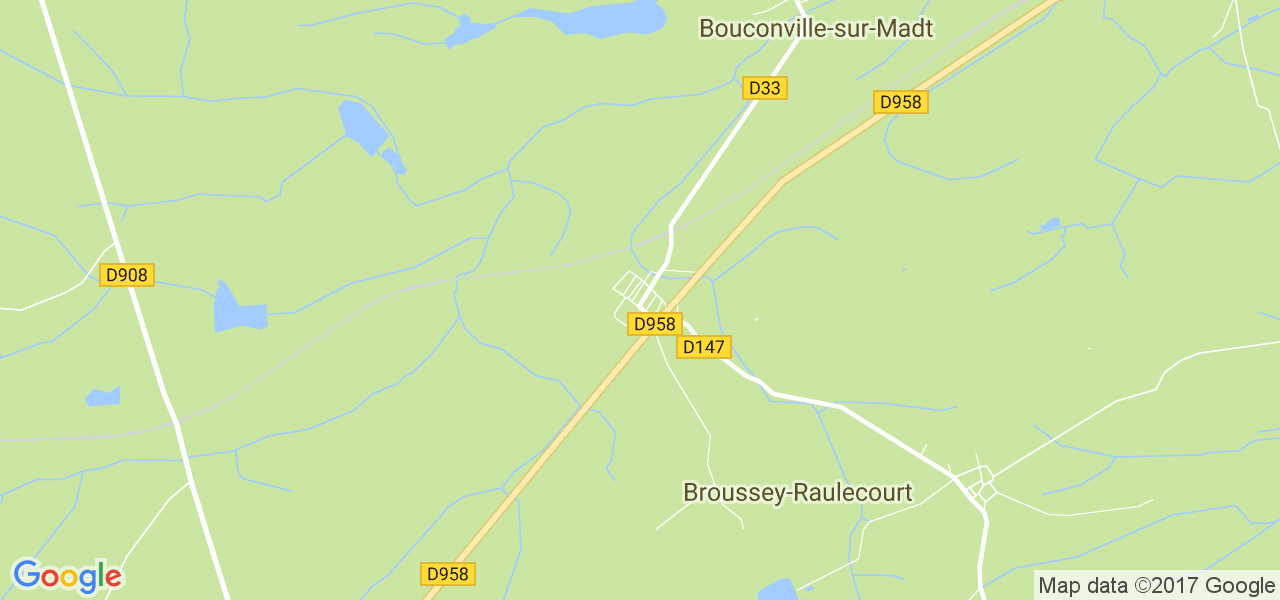 map de la ville de Broussey-Raulecourt