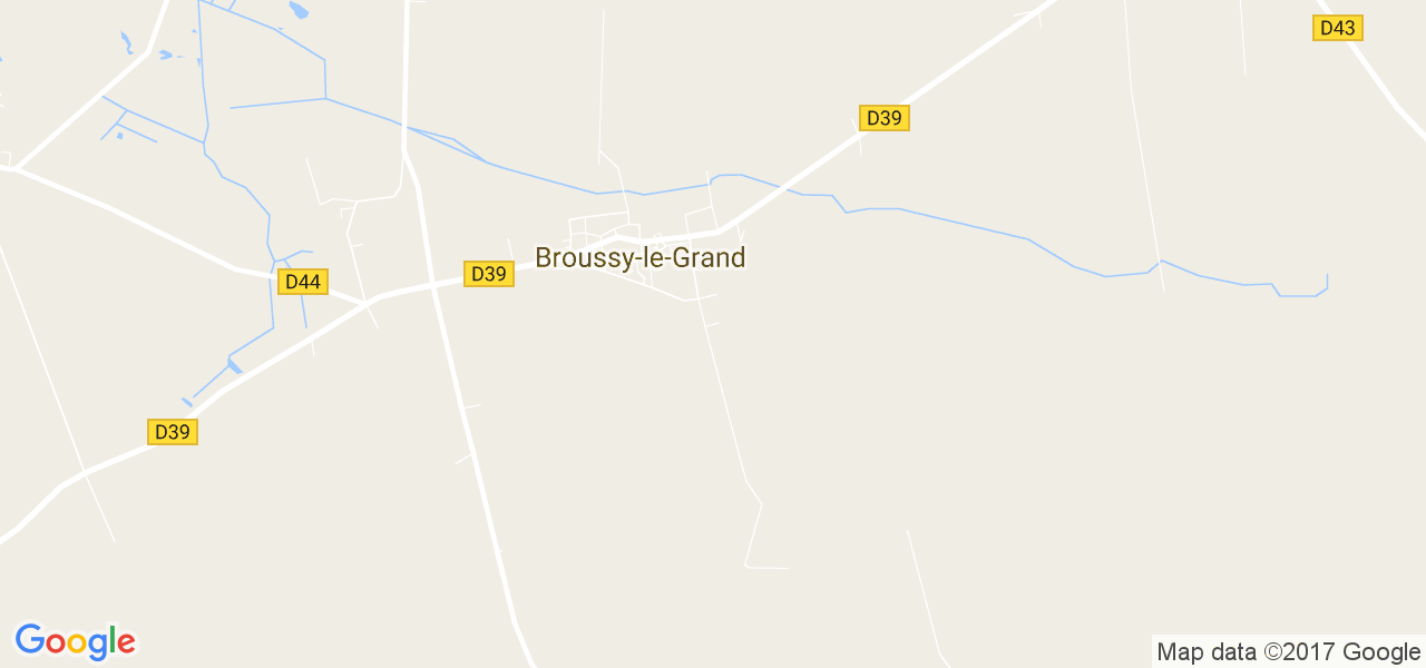 map de la ville de Broussy-le-Grand