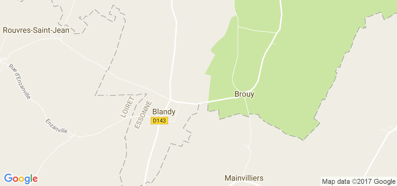 map de la ville de Brouy