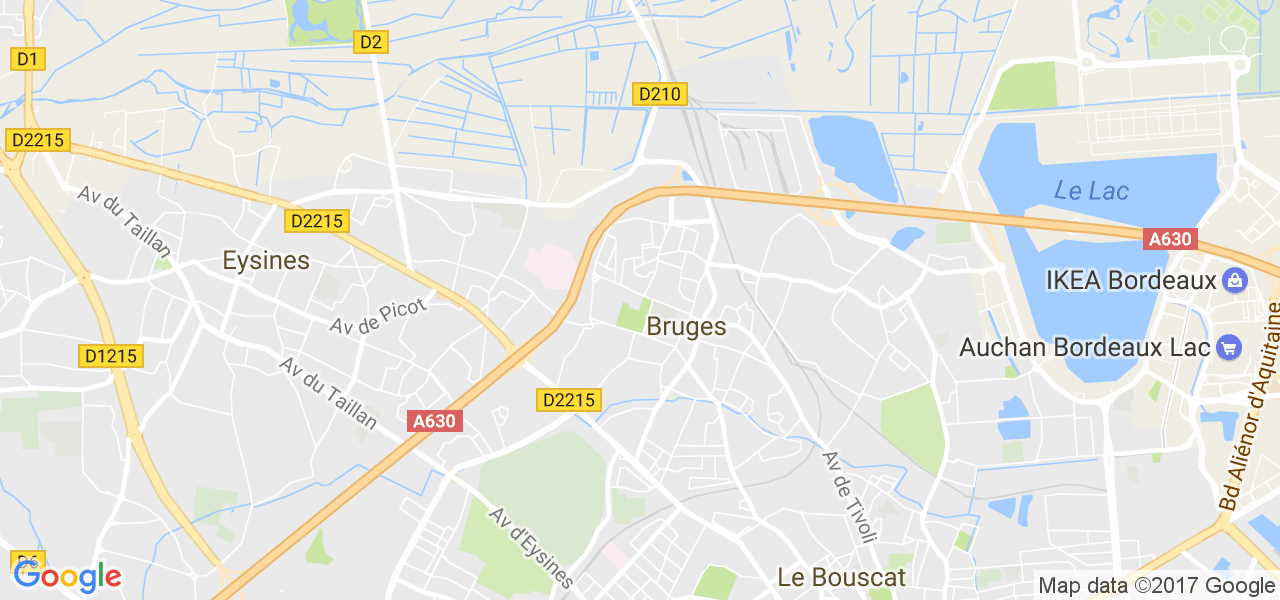 map de la ville de Bruges